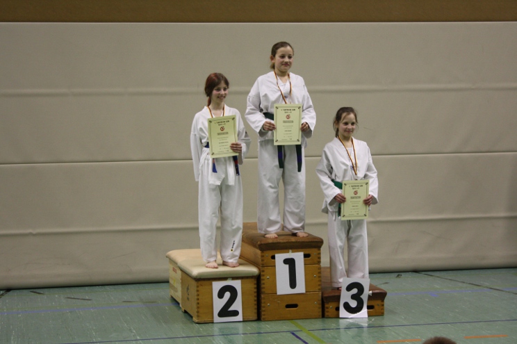Gruppe Mädchen 2 - 1. Joelle, 2. Ann-Kathrin, 3. Anthea