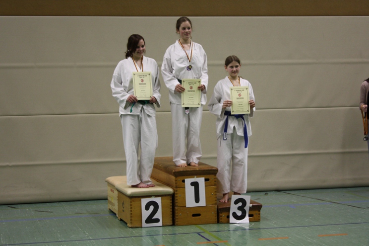 Gruppe Mädchen 3 - 1. Elena, 2. Jessica, 3. Celina