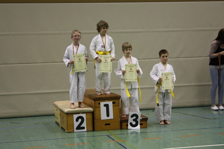 Gruppe Jungs 1 - 1. Kai, 2. Bernd, 3. Tim, 4. Luca